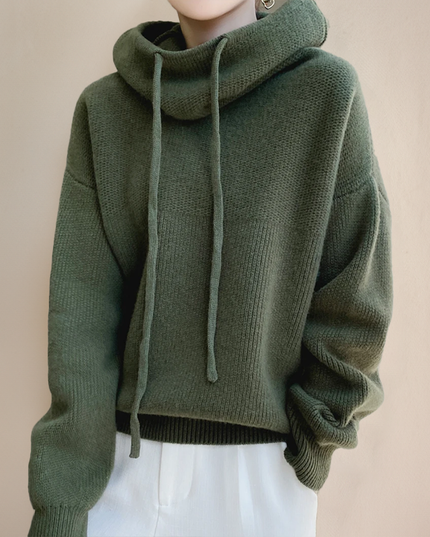 Damska Bluza z Kapturem Oversize Luźna z Kieszenią Kangurką
