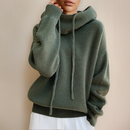 Damska Bluza z Kapturem Oversize Luźna z Kieszenią Kangurką