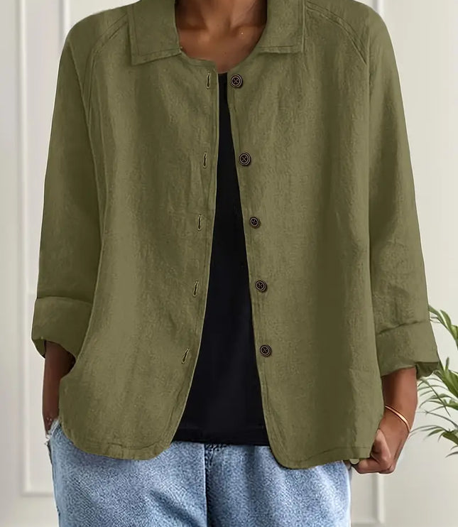 Lightweight Cotton Women's Top for Transitional Weather
