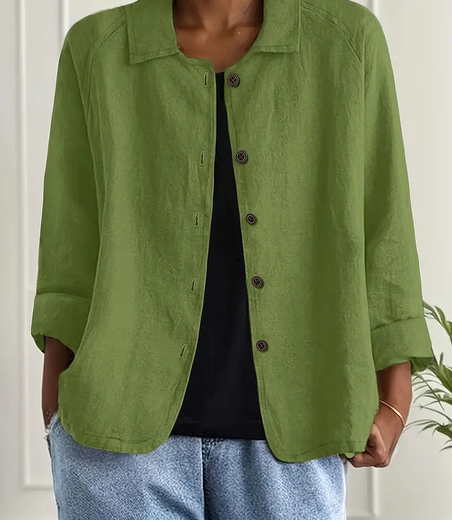 Lightweight Cotton Women's Top for Transitional Weather