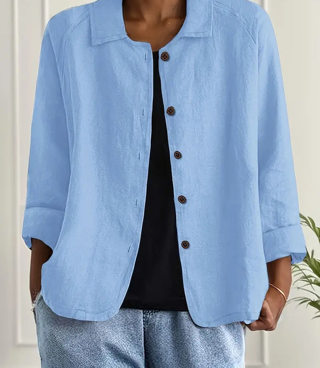 Lightweight Cotton Women's Top for Transitional Weather