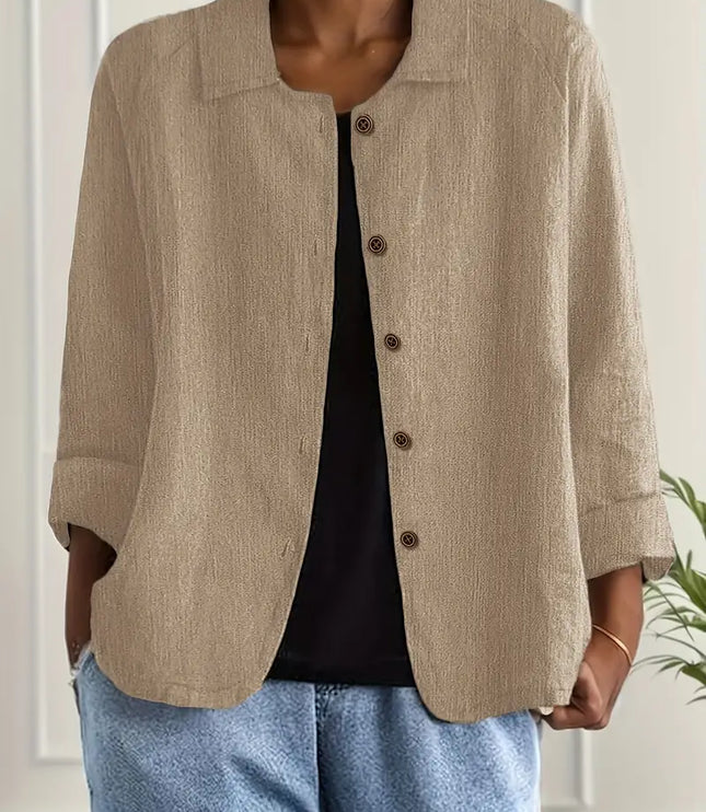 Lightweight Cotton Women's Top for Transitional Weather
