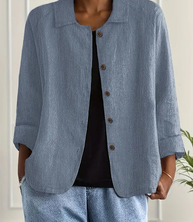 Lightweight Cotton Women's Top for Transitional Weather