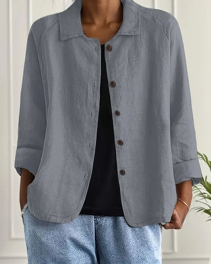 Lightweight Cotton Women's Top for Transitional Weather