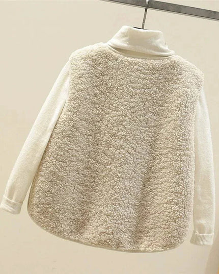 Gilet Sans Manches à Boutons pour Femme | Idéal pour la Superposition en Automne et Hiver