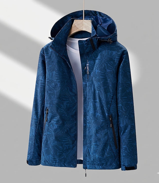 Winterjacke Damen Wasserdichte Gefütterte Outdoorjacke mit Kapuze - Blau Stil 1