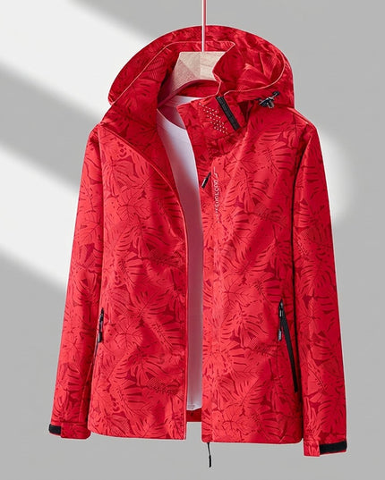 Winterjacke Damen Wasserdichte Gefütterte Outdoorjacke mit Kapuze