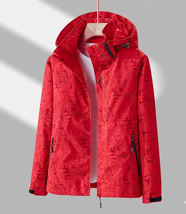Winterjacke Damen Wasserdichte Gefütterte Outdoorjacke mit Kapuze