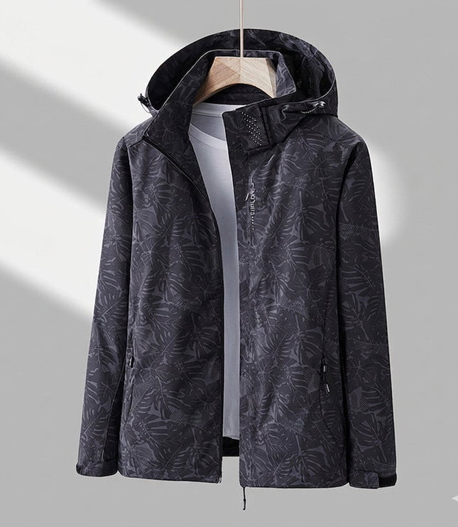 Winterjacke Damen Wasserdichte Gefütterte Outdoorjacke mit Kapuze - Schwarz