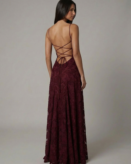 Damska Sukienka Maxi Elegancka na Wesele i Wyjście