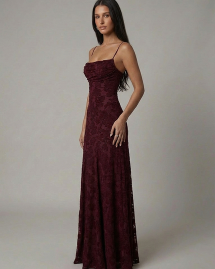 Damska Sukienka Maxi Elegancka na Wesele i Wyjście
