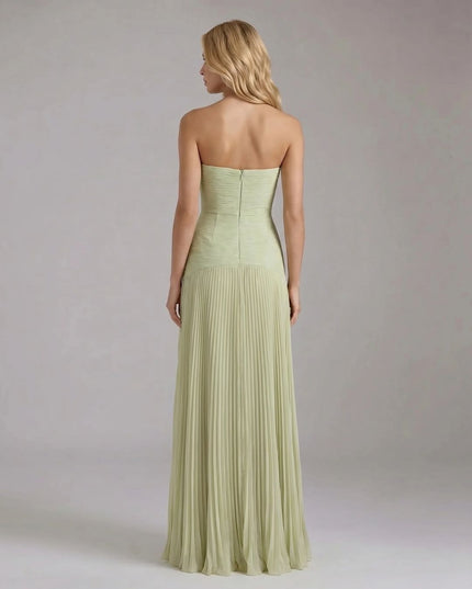 Zielona Sukienka Maxi Damska Letnia Elegancka