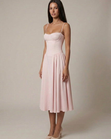 Damska Sukienka Midi Elegancka na Wyjscie Wieczor