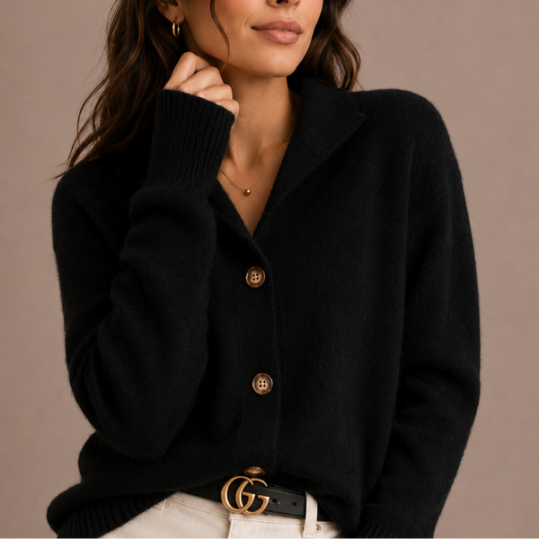 Women’s Collared Knit Cardigan – Soft Button-Up Sweater