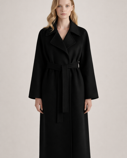 Caith – Elegant Belted Long Coat