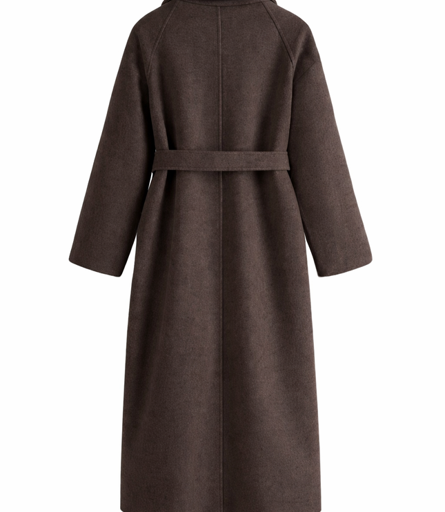 Caith – Elegant Belted Long Coat