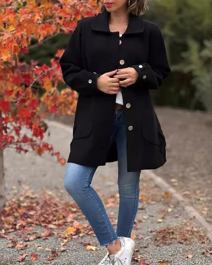 Mariah – Classic Oversized Buttoned Coat