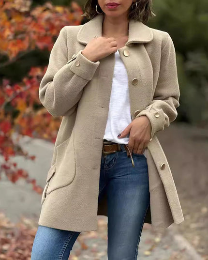 Mariah – Classic Oversized Buttoned Coat