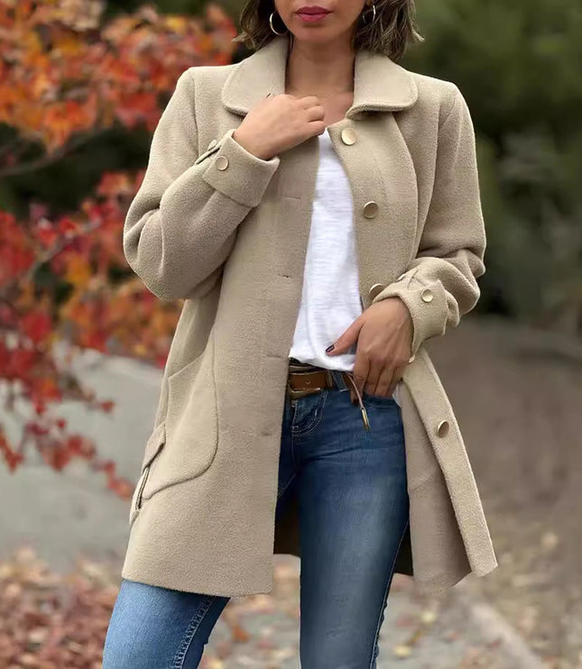 Mariah – Classic Oversized Buttoned Coat