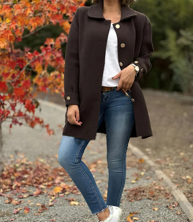 Mariah – Classic Oversized Buttoned Coat