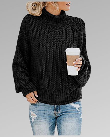 Damski Sweter Oversize Dzianinowy na Zimę Luźny Krój