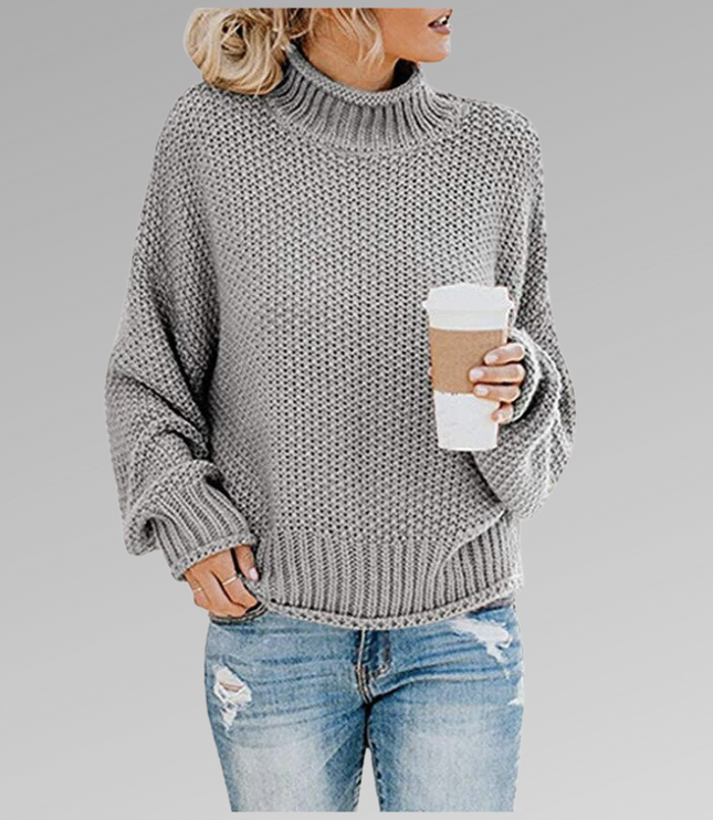 Damski Sweter Oversize Dzianinowy na Zimę Luźny Krój