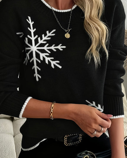 Noelle | Festive Snowflake Jumper