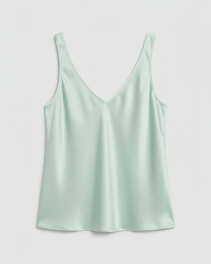Damski Top Camisole z Dekoltem V na Szerokich Ramiączkach
