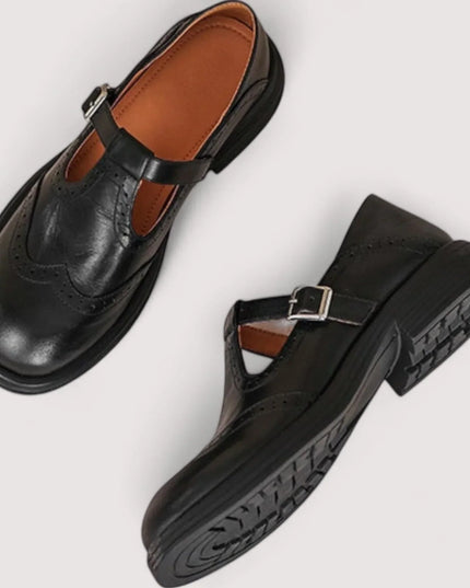 Damskie Buty Ortopedyczne Mary Jane z Paskiem Komfort