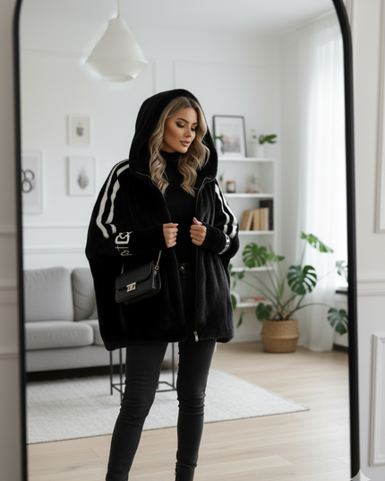 Ellah – Oversized Faux Fur Winter Coat