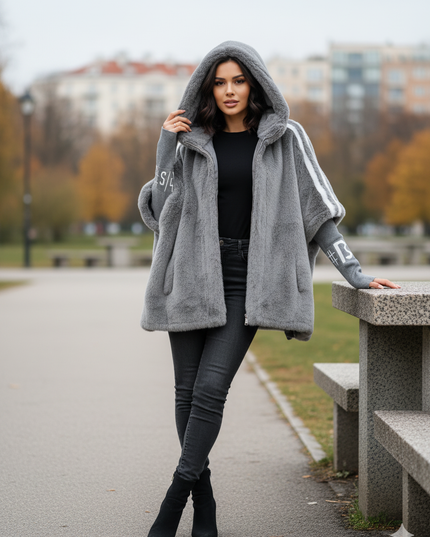 Ellah – Oversized Faux Fur Winter Coat