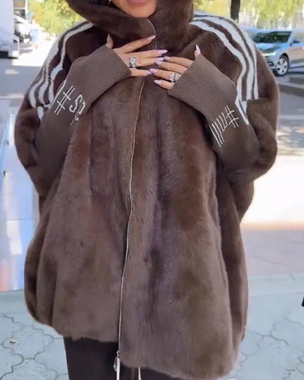 Ellah – Oversized Faux Fur Winter Coat