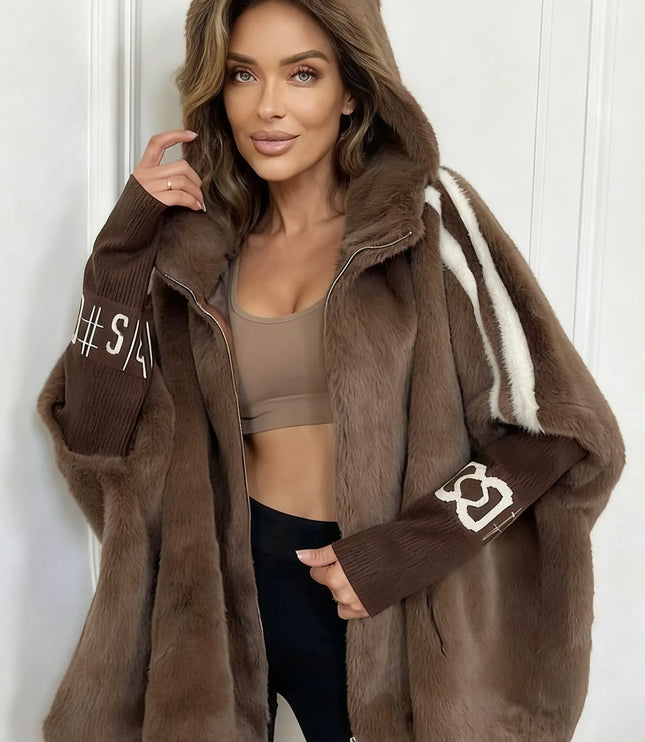 Ellah – Oversized Faux Fur Winter Coat