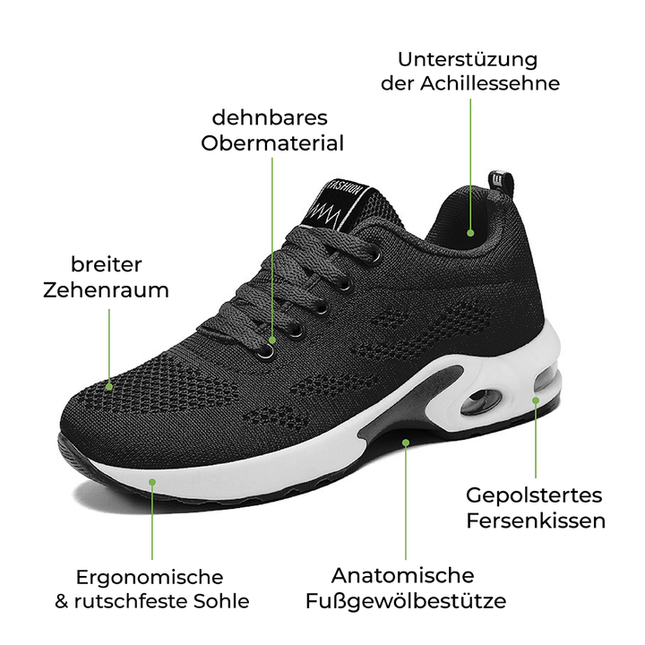 Damskie Ortopedyczne Buty Biegowe z Wyściełaną Wkładką