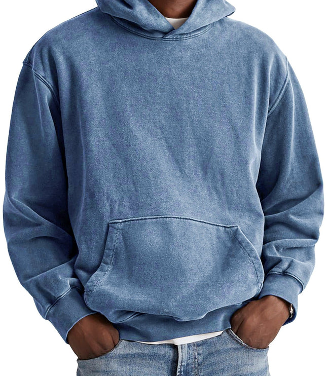 Męska Bluza z Kapturem Oversize Dresowa na Co Dzień