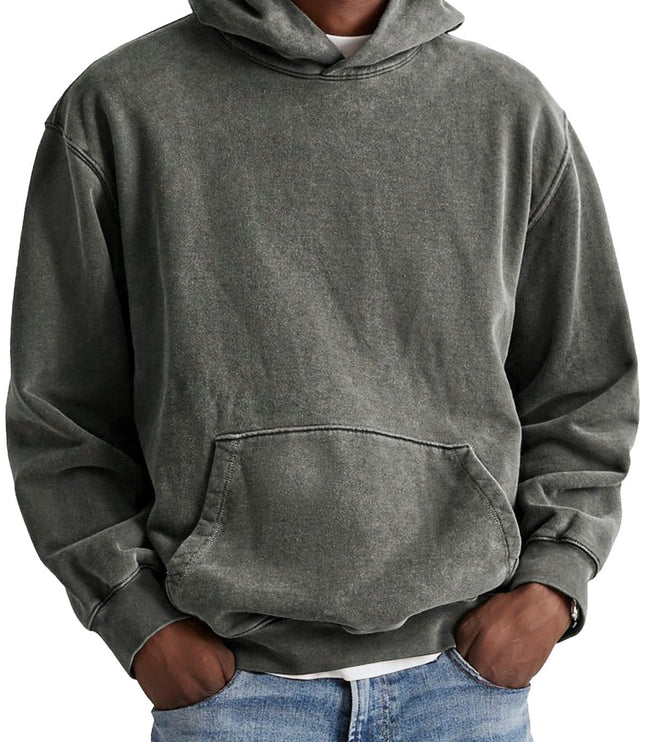 Męska Bluza z Kapturem Oversize Dresowa na Co Dzień