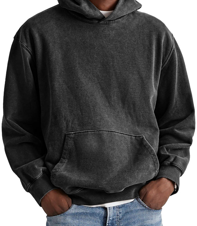 Męska Bluza z Kapturem Oversize Dresowa na Co Dzień