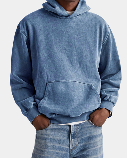 Męska Bluza z Kapturem Oversize Dresowa na Co Dzień