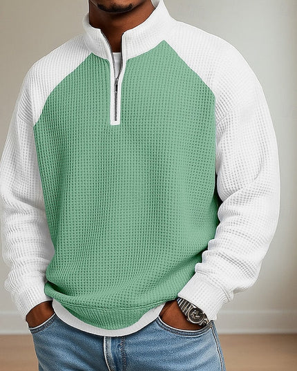 Nathaniel | Textured Quarter-Zip Pullover