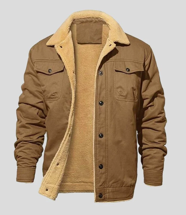 Męska Kurtka Zimowa Termiczna Ocieplana Slim Fit z Zamkiem