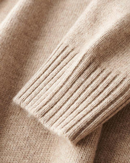 Męski Sweter Dzianinowy z Krótkim Zamkiem Nowoczesny