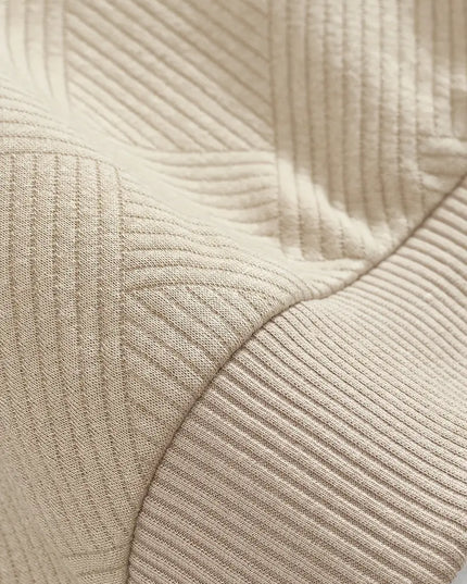 Męski Sweter Oversize w Geometryczny Wzór Dzianinowy