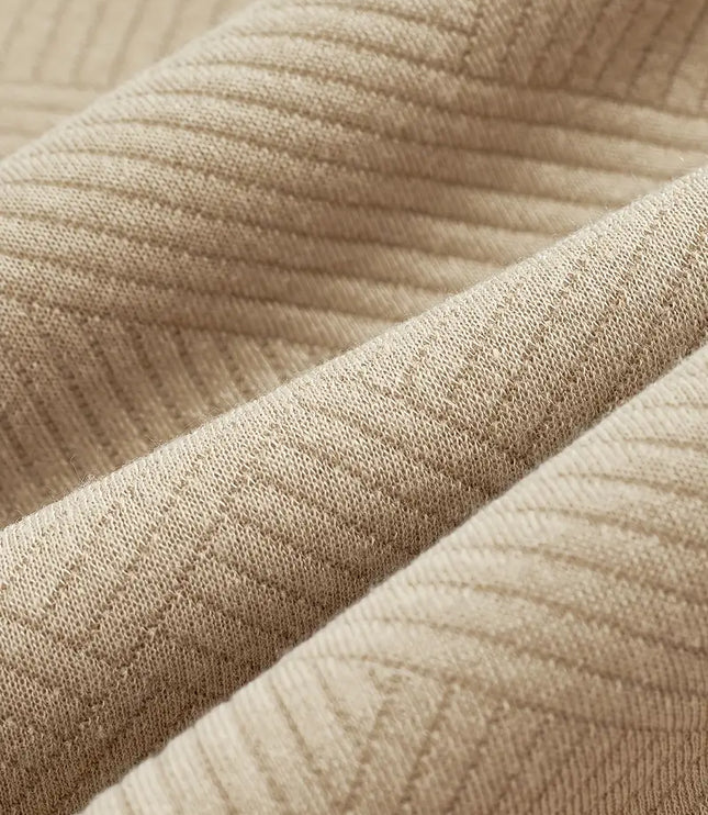 Męski Sweter Oversize w Geometryczny Wzór Dzianinowy