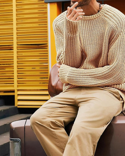 Percy | Ribbed Crew Neck Jumper