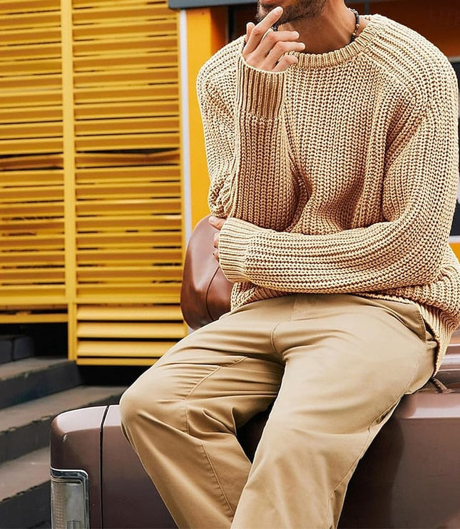 Percy | Ribbed Crew Neck Jumper