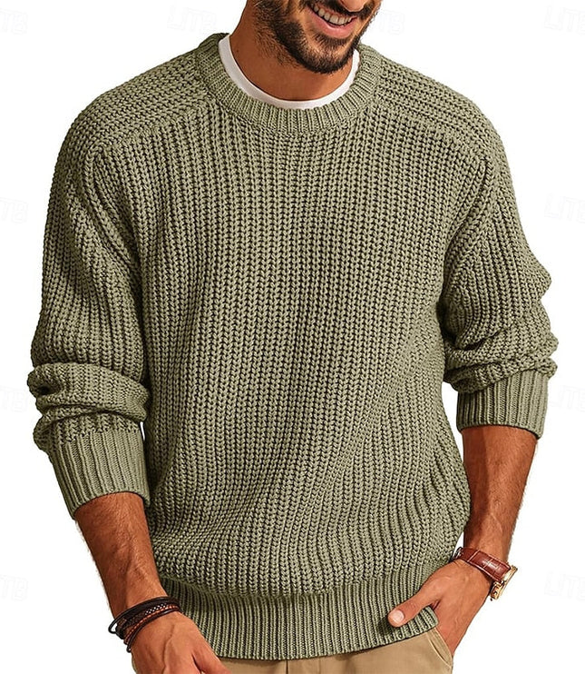 Percy | Ribbed Crew Neck Jumper
