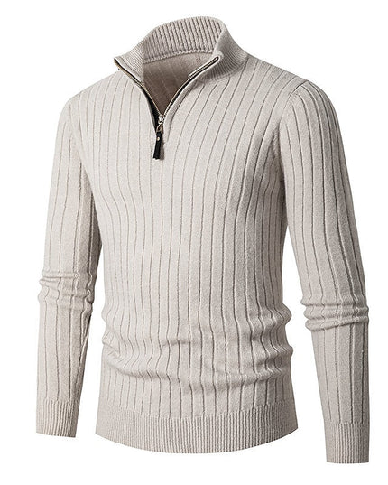 Grant | Ribbed Quarter-Zip Jumper