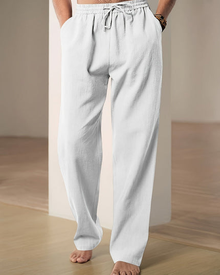 Pantalon Décontracté à Taille Élastique pour Homme avec Cordon de Serrage | Idéal pour les Voyages et les Activités Quotidiennes