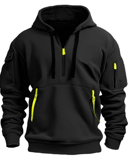 Samuel | Herren Freizeit Hoodie mit Reißverschluss-Taschen