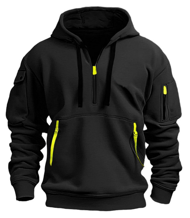 Samuel | Herren Freizeit Hoodie mit Reißverschluss-Taschen